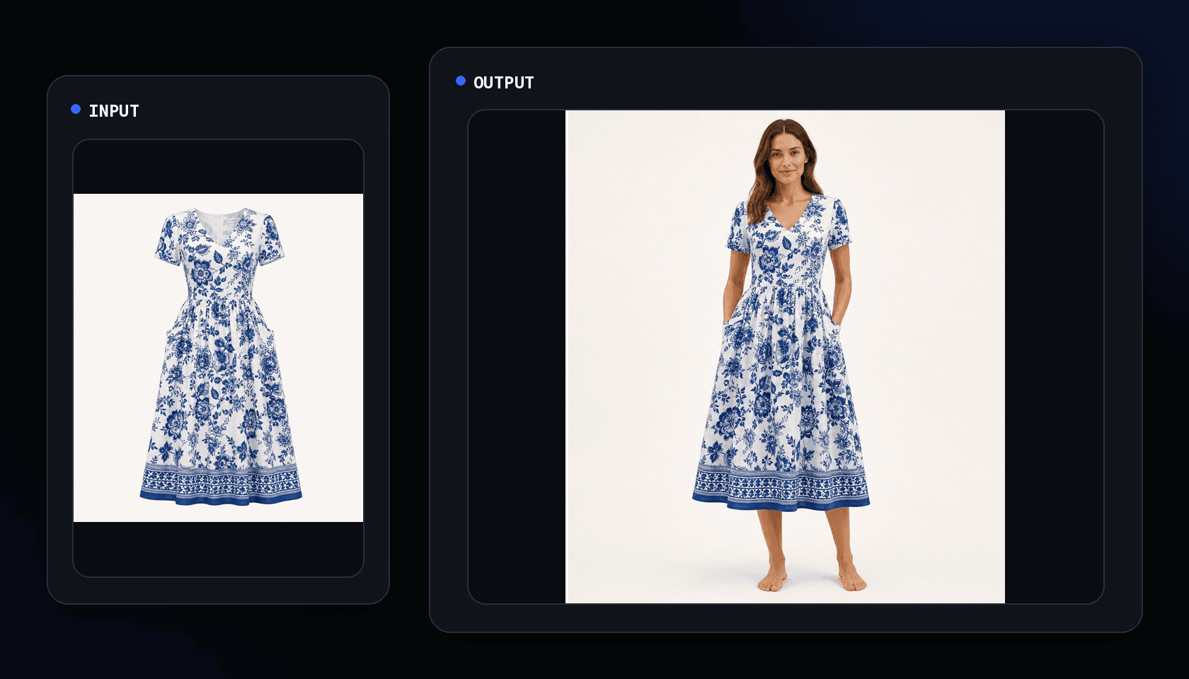 AI image creation interface